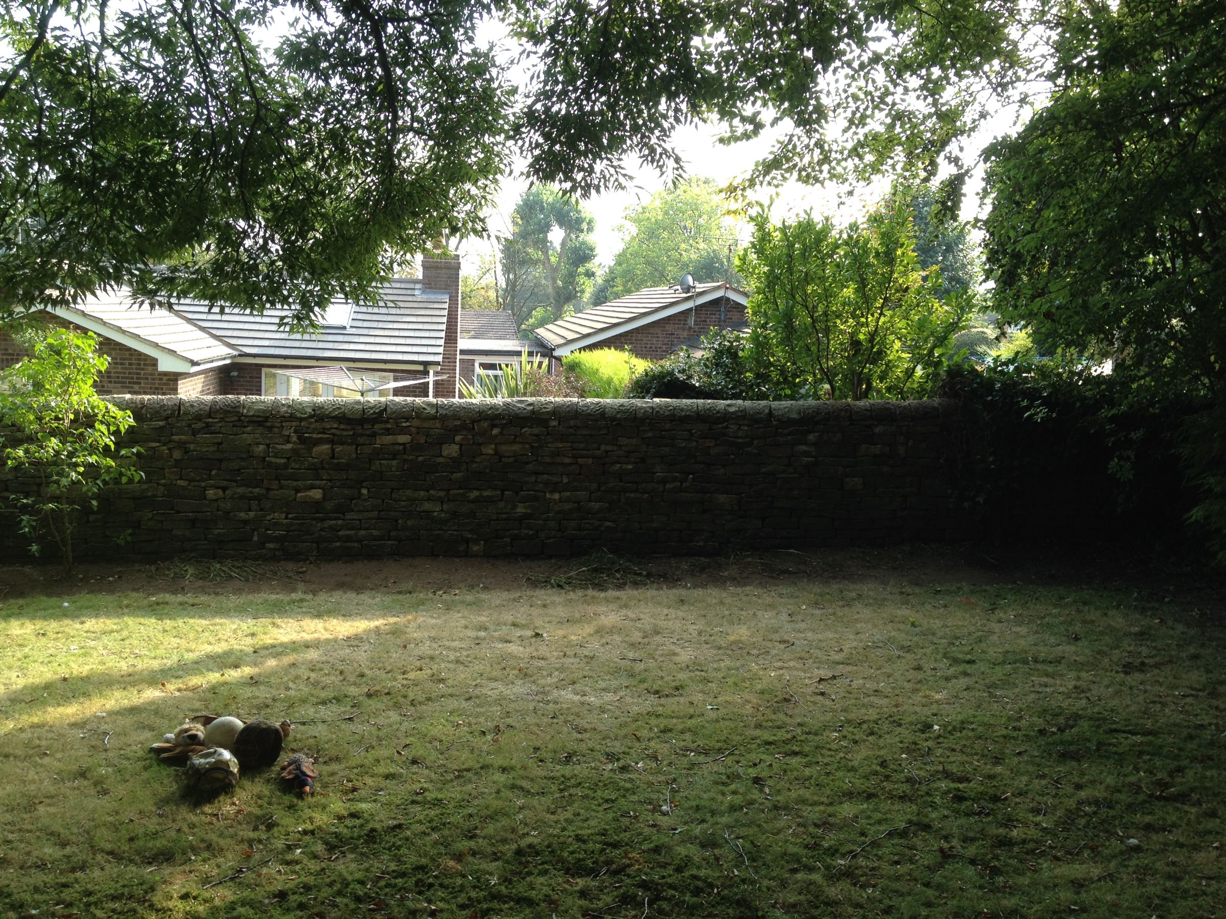 Dry Stone Wall repair on a Grade II listed garden wall